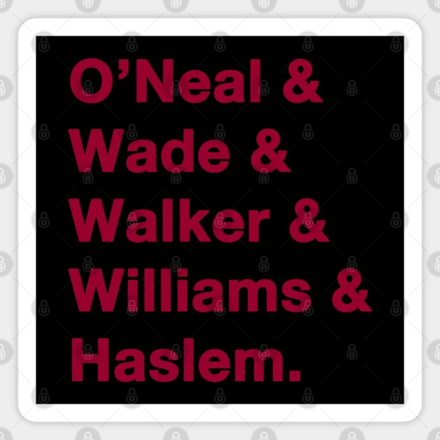 2006 Miami Heat Greats Magnet by IdenticalExposure